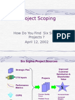 Six Sigma Project Scoping