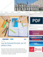 Ley de Inclusión Escolar: Sus 10 Puntos Clave - Gobierno de Chile