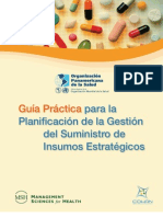 Guia Practica para La Planificacion de La Gestion Suministros Insumos Estratégicos