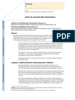 NIH Public Access: Should Anticoagulation Be Resumed After Intracerebral Hemorrhage?