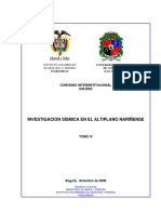 Montes & Restrepo, 2006 - Investigacion Sismica Altiplano Nariñense - TomoIV