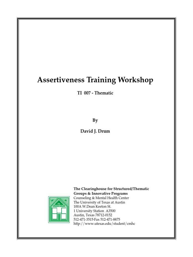 Assertiveness workbook pdf image