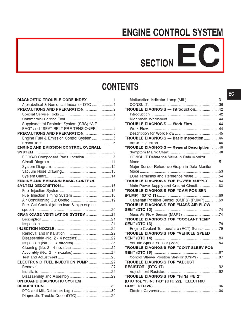 Engine Control System Diagnostics Guide | PDF | Throttle | Fuel Injection