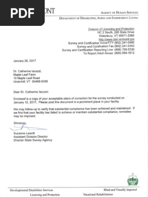 Maple Leaf Treatment Facility POC 1.26.2017