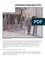 Internment-Resettlement Specialist (31E) PDF