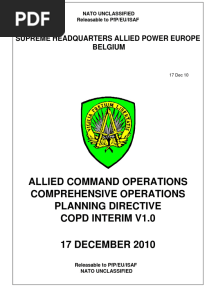 NATO Comprehensive Operations Planning Directive PDF
