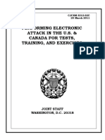 Restricted Joint Chiefs of Staff Manual 3212.02C Electronic Attack Exercises in U.S. and Canada PDF