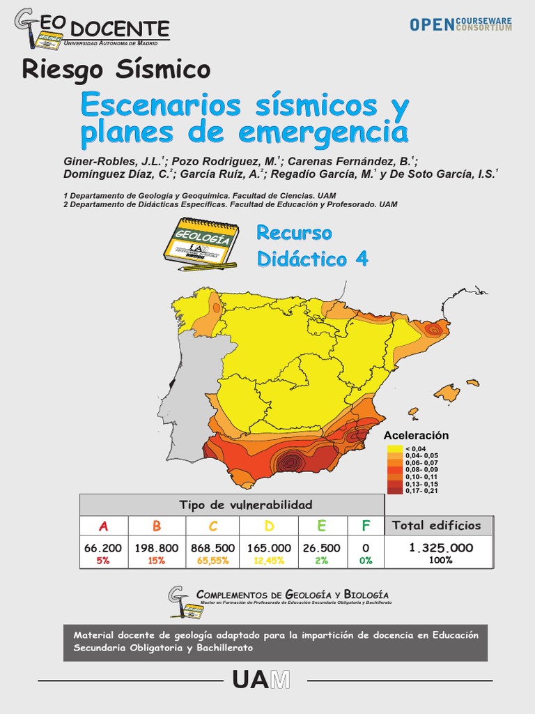 Escenarios Sísmicos y Planes de Emergencia | PDF | Temblores | Simulación