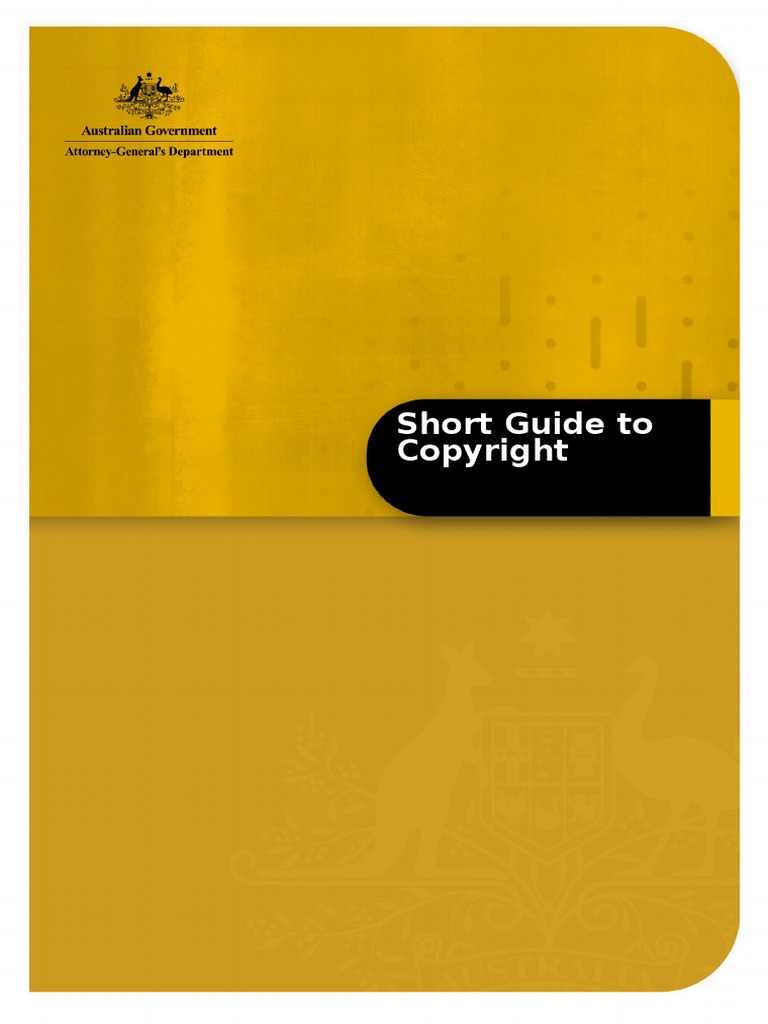 ShortGuidetoCopyright October2012 | PDF | Fair Dealing | Copyright