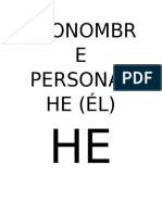 Pronombre Personal He