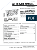 XL-MP150 Audio CD-MPX870 Service Manual