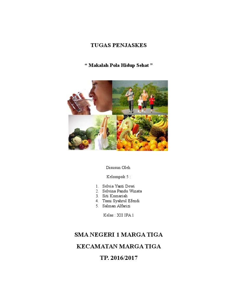 Makalah Pola Hidup Sehat