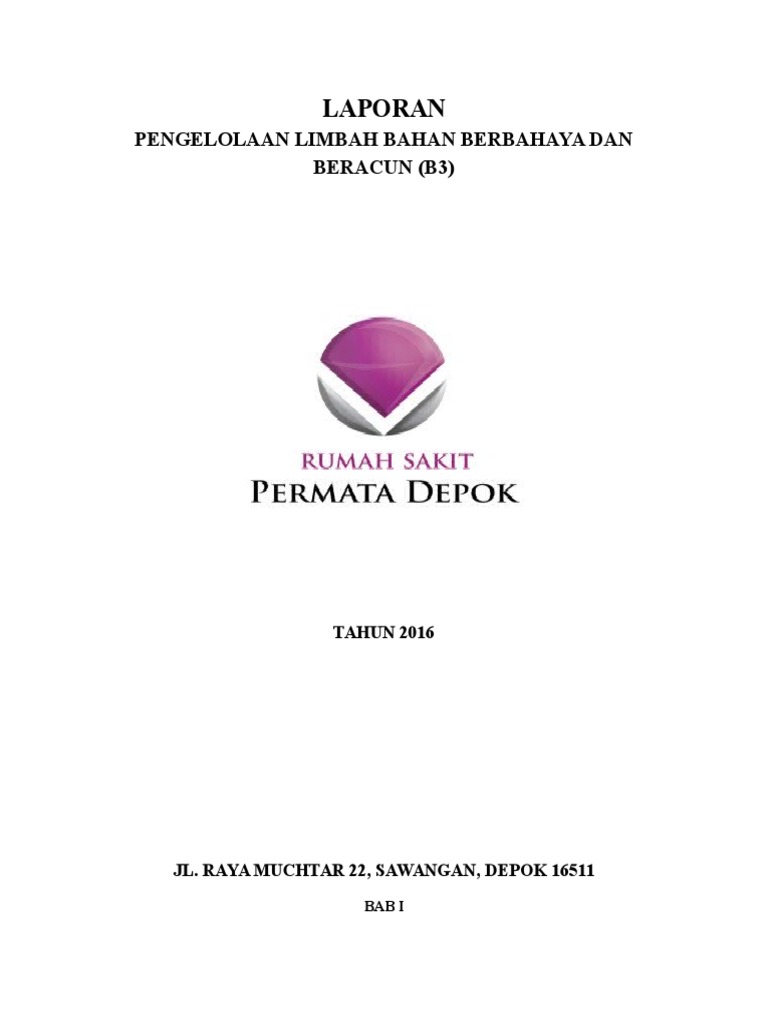 LAPORAN Limbah b3 Internal