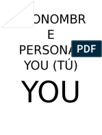 Pronombre Personal You