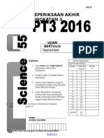 Soalan Trial PT3 Sains MRSM 2016