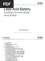 Lead Acid Battery Simplified Simulink Model Using Matlab