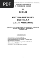 CSC 102 Materials