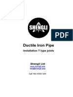 DI Pipe Installation T Type Joint 2