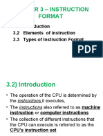 Chapter 3 - Instruction Format