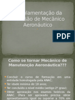 Regulamentação Da Profissão de Mecânico Aeronáutico