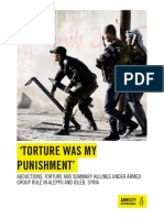 Torture Was My Punishment Abductions, Torture and Summary Killings Under Armed Group Rule in Aleppo and Idleb, Syria Ai