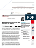 Médicos prescrevem antibióticos sem necessidade, diz Proteste - 15_12_2015 - Claudia Collucci - Colunistas - Folha de S.pdf