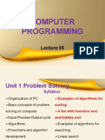 Computer Programming Lecture 5