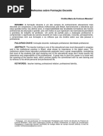 Reflexões Sobre Formação Docente