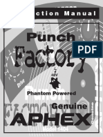 Aphex Punch Factory Optical Compressor 1404 PH Manual