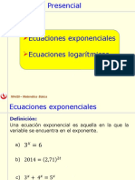 3.2 Ecuaciones Exponenciales y Logaritmicas