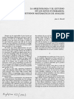 BARCELÓ, J.A. 1990 - La Arqueologia y El Estudio de Los Ritos Funerarios - Metodos Matematicos de Analisis PDF