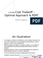 Time-Cost Tradeoff - Optimal Approach & PERT: Rohit Kapoor