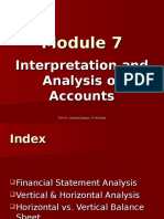 Module 7.1 Interpretation and Analysis of Accounts 17.10.12