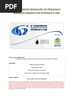 Produção de biogás a partir da glicerina proveniente da produção de biodiesel.