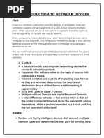 Q# 01 Introduction To Network Devices