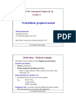 CS 3710 Probabilistic Graphical Models Lecture