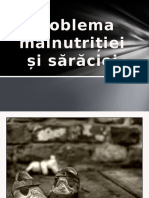 Problema Saraciei Si Malnutritiei