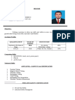 Resume: Asnt Level - Ii (Snt-Tc-1A) Certification