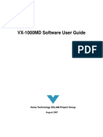 VX-1000MD Software UserGuide