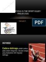 Considerations in The Sport Injury Prevention