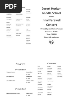 Middle School Band Program