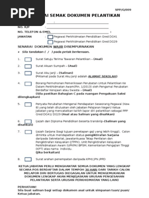 Bg012 Senarai Semak Dokumen Pelantikan Aks V2