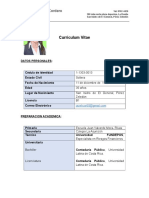 Curriculum Vitae - Jazmín Elizondo Cordero