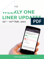 Weekly Oneliner 1st To 7th Feb - PDF 60