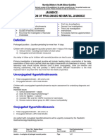 Jaundice - Investigation of Prolonged