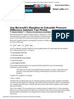 Use Bernoulli S Equation To Calculate Pressure Difference Between Two Points For Dummies PDF