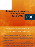 PROIECTE EDUCATIONALE