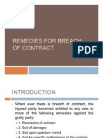 30127229 Remedies for Breach of Contract