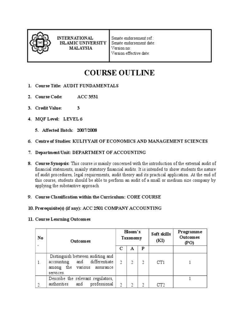 Outline course image
