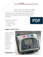 IR Testing: Potential Transformer